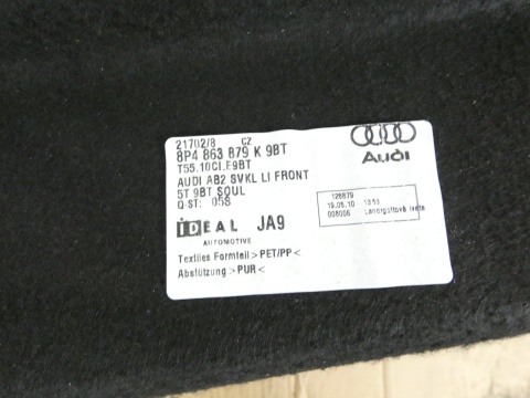 Boczek tapicerka bagażnika lewa tył AUDI A3 8P FL 5D SPORTBACK SLINE 08-13