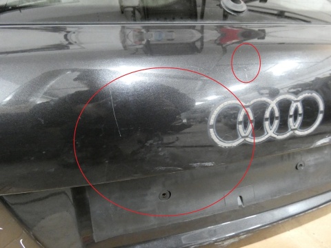 Klapa tył bagażnika + szyba tylna LZ7L AUDI A3 8P FL 5D SPORTBACK sline 08-