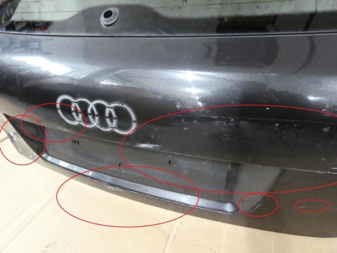 Klapa tył bagażnika + szyba tylna LZ7L AUDI A3 8P FL 5D SPORTBACK sline 08-