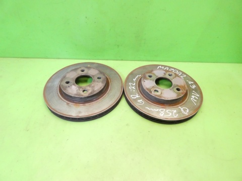 Tarcze hamulcowe przód przednie 258mm MAZDA 2 II DE 1.3 07-10