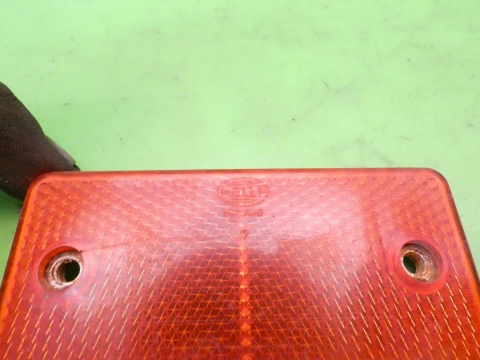 Odblask lewy boczny Hella pomarańczowy VW LT II LT46 96-06