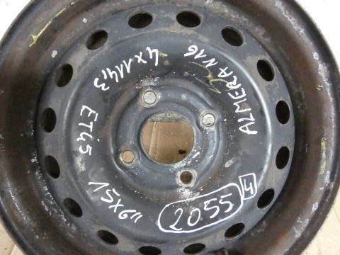 Felga stalowa 15 15x6 4x114,3 ET45 NISSAN ALMERA N16