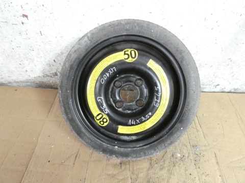 Koło dojazdowe zapasowe 14x3,5 4x100 et45 VW GOLF MK3.5 III IV CABRIO 98-02