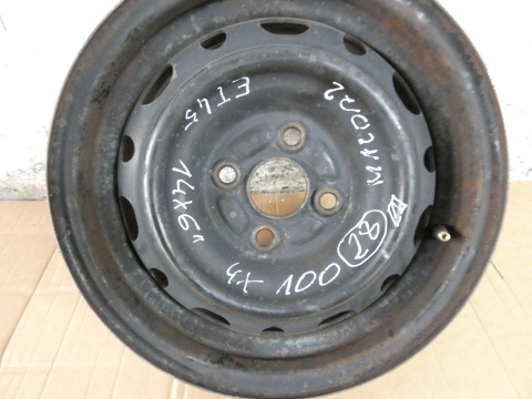 Felga stalowa 14 4x100 14x6 et45 MAZDA 2 II DE 07-10