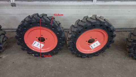Koło opona pełna solid 5.70-12 Bobcat S70 ładowarka wózek widłowy bliźniak