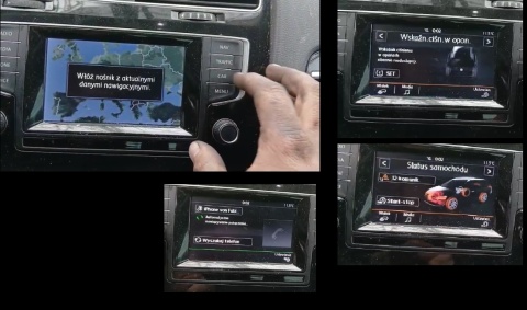 Wyświetlacz radio nawigacji ekran Discover Media MIB1 VW GOLF VII 12-16