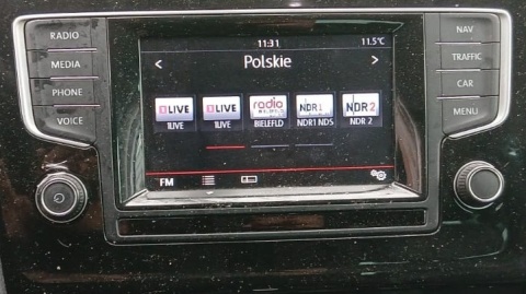 Wyświetlacz radio nawigacji ekran Discover Media MIB1 VW GOLF VII 12-16