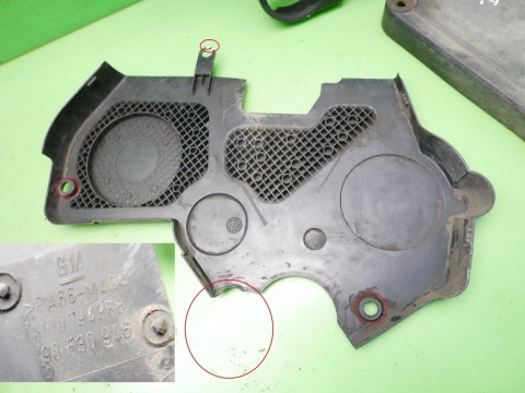 Osłona obudowa pokrywa rozrządu Opel Astra II G 1.7 TD X17DTL 68KM 98-