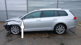 Szyba karoseryjna lewa przód mała VW GOLF VII 5D KOMBI 12-16