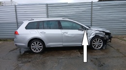 Szyba karoseryjna prawa przód mała VW GOLF VII 5D KOMBI 12-16