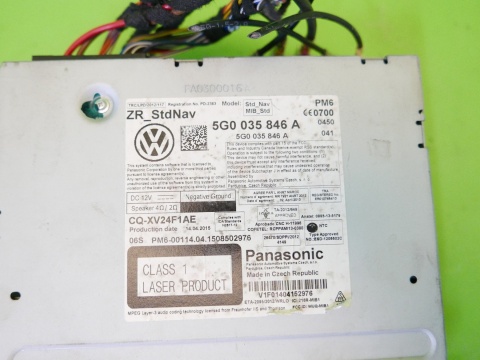 Nawigacja czytnik kart navi 5G0035846A CQ-XV24F1AE VW GOLF VII 12-16