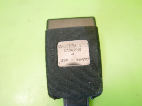 Zapięcie zatrzask pasa prawy przód 5G4857756E VW GOLF VII 5D 12-16
