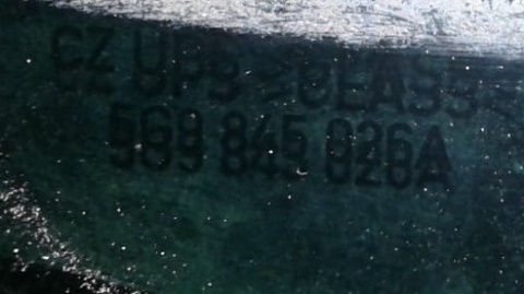 Szyba drzwiowa prawa tył duża ciemna 5G9845026A VW GOLF VII 5D KOMBI 12-16