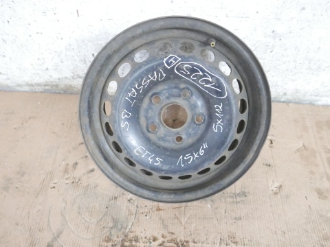 Felga stalowa 15'' 15X6 ET45 5X112 VW PASSAT B5 FL