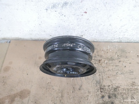 Felga stalowa 15 5x100 15x6 et 38 AUDI A3 8L FL 00-03