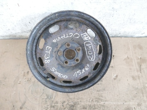 Felga stalowa 15 5x100 15x6 et 38 SKODA OCTAVIA I