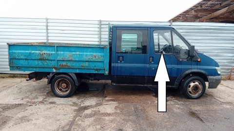 Szyba drzwiowa prawa przód duża FORD TRANSIT MK6 DOKA PICKUP 00-06