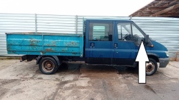 Szyba drzwiowa prawa przód mała FORD TRANSIT MK6 DOKA PICKUP 00-06