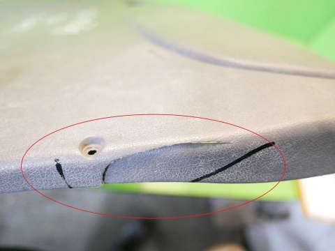 Boczek tapicerka prawa przód TRANSIT MK6 00-06