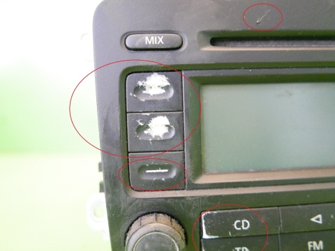 Radio radioodtwarzacz fabryczny VW GOLF V 1K 03-09