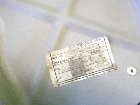 Mechanizm podnośnik szyby lewy tył 1K4839401B VW GOLF V 1K HB 5D 03-09