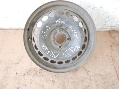 Felga stalowa 15 15X6 4X100 ET43 OPEL MERIVA A I
