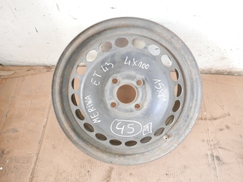 Felga stalowa 15 15X6 4X100 ET43 OPEL MERIVA A I