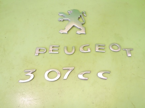 Logo znaczek emblemat napis tył PEUGEOT 307 CC I PHII FL CABRIO 05-08