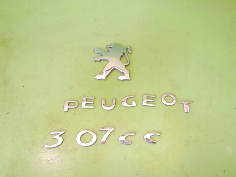 Logo znaczek emblemat napis tył PEUGEOT 307 CC I PHII FL CABRIO 05-08