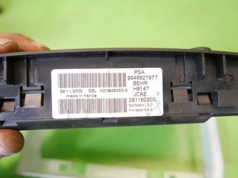 Panel nawiewu sterowania nawiewem 9646627977 PEUGEOT 307 CC I PHII FL 05-08