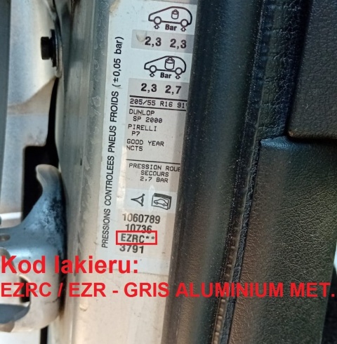 Spoiler lotka klapy tył EZRC PEUGEOT 307 CC I PHII FL CABRIO 05-08