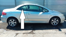 Szyba karoseryjna prawa tył PEUGEOT 307 CC I PHII FL CABRIO 05-08