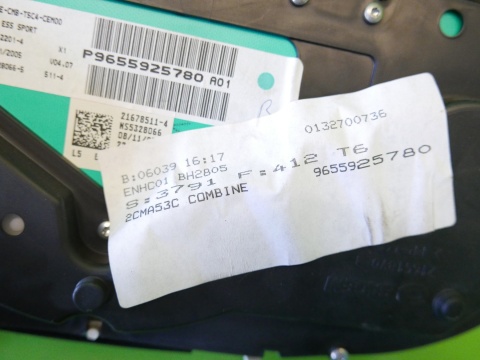 Licznik zegary 9655925780 automat PEUGEOT 307 CC I PHII FL 2.0 16V 05-08