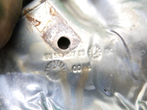 Osłona termiczna kolektora wydechowego 9655397780 PEUGEOT 307 CC 2.0 16V