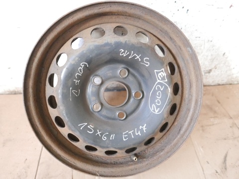 Felga stalowa 15'' 15X6 ET47 5X112 1K0601027C VW TOURAN I 1T 03-06