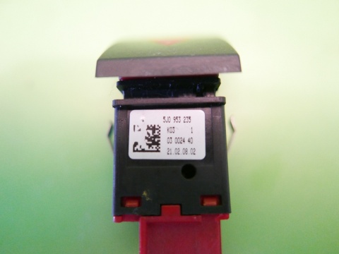 Przełącznik włącznik świateł awaryjnych 5J0953235 SKODA ROOMSTER I 5J 06-10