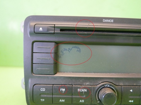 Radio radioodtwarzacz fabryczny DANCE 5J0035161 SKODA ROOMSTER I 5J 06-10