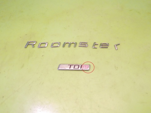 Logo znaczek emblemat napis tył SKODA ROOMSTER I 5J TDI 06-10