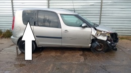 Szyba karoseryjna prawa tył AS3 SKODA ROOMSTER I 5J 06-10