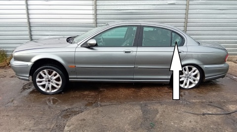 Szyba drzwiowa lewa tył mała JAGUAR X-TYPE X400 XTYPE SEDAN 01-07