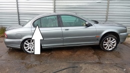 Szyba drzwiowa prawa tył mała JAGUAR X-TYPE X400 XTYPE SEDAN 01-07