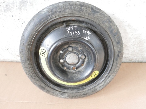 Koło dojazdowe zapasowe 14x3,5 4x100 et38 SEAT CORDOBA I FL 99-02