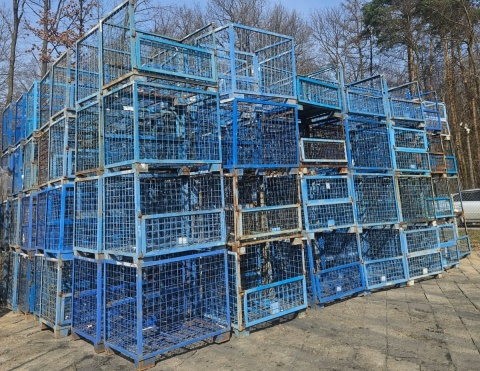 GITTERBOX KOSZ metalowy Siatkowy Druciany Pojemnik magazynowy gibo kosze