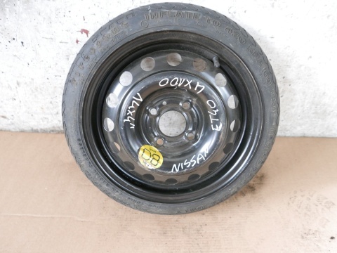Koło dojazdowe zapasowe 14 14x4 4x100 et40 T105/70r14 NISSAN MICRA K12 III