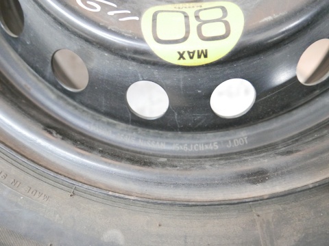 Koło zapasowe 15 15x6 4x114,3 ET45 185/65r15 NISSAN ALMERA N16