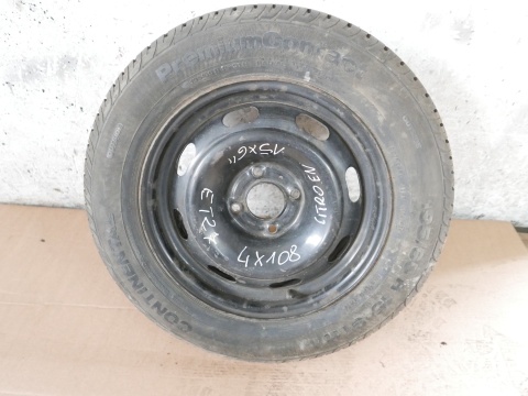 Koło zapasowe 15 15X6 4X108 ET27 195/65R15 PEUGEOT 307 CC I FL CABRIO 05-08