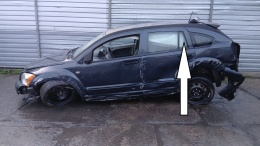 Szyba drzwiowa lewa tył mała DODGE CALIBER I PM 06-09