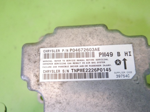Moduł sensor airbag poduszek P04672603AE DODGE CALIBER I PM 06-09