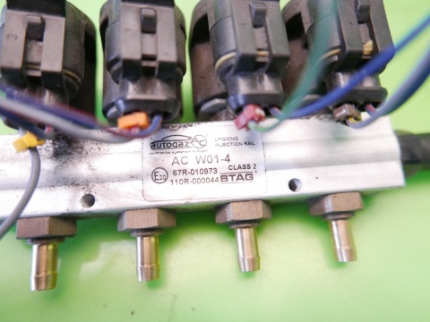 Listwa wtryskowa lpg wtryski STAG AC W01-4