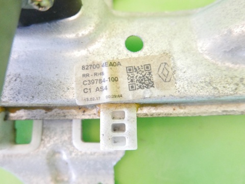 Mechanizm podnośnik szyby prawy tył 827004EA0A RENAULT KADJAR I 15-18